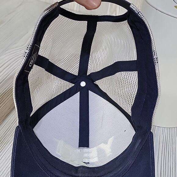 OC Yeti Coolers Trucker Hat, Navy Bluee/White - Picture 5 of 6